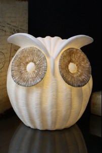 OUT OF STOCK  9.25"H OWL LAMP [480738] 